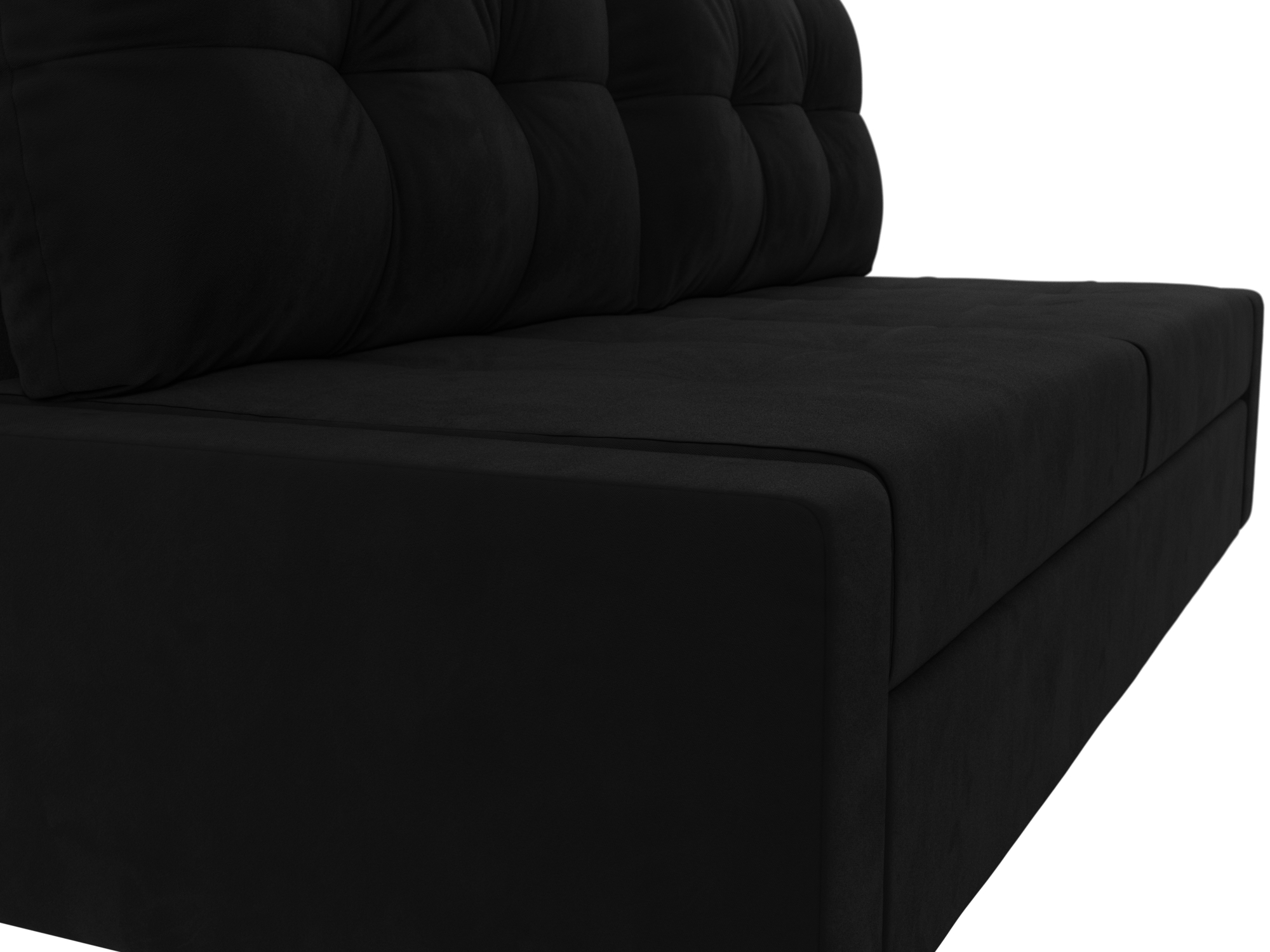 Прямой диван Мартин (Черный)
