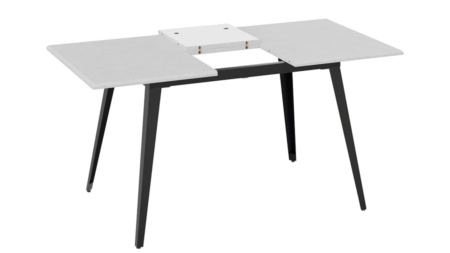 Стол обеденный Равенна Тип 1 Черный муар, Белый бетон