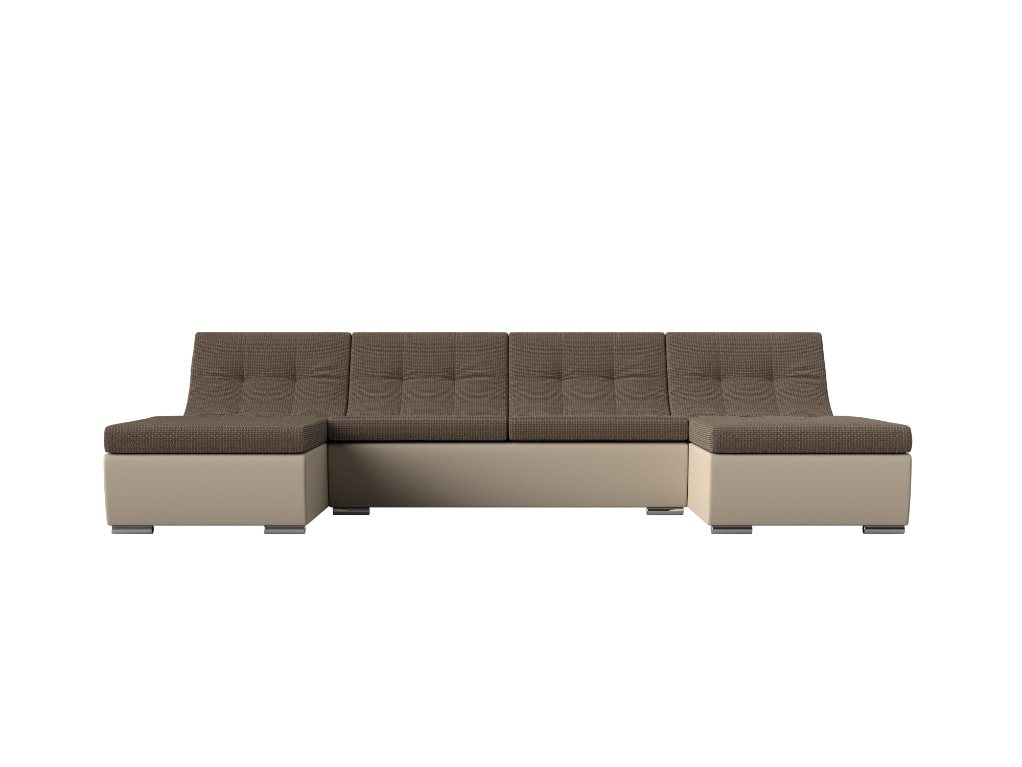 П-образный модульный диван Монреаль (Корфу 03\бежевый)
