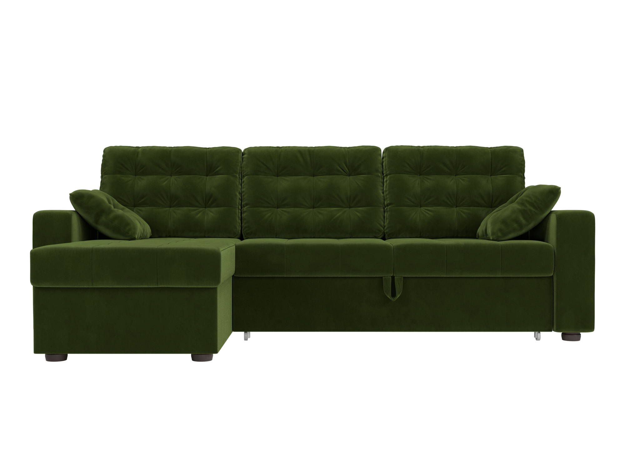 Угловой диван Камелот левый угол (Зеленый)