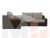 Угловой диван Кронос левый угол (Корфу 02\коричневый)
