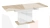 Стол раздвижной Детройт Тип 1 Белый, Дуб Крафт золотой