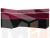 Кухонный угловой диван Классик левый угол (Бордовый\Черный)