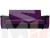 Прямой диван Эллиот (Фиолетовый\Черный)