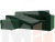 Угловой диван Принстон левый угол (Зеленый)