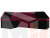 Кухонный угловой диван Дуглас левый угол (Бордовый\Черный)