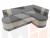 Кухонный угловой диван Токио правый угол (Серый\Бежевый)