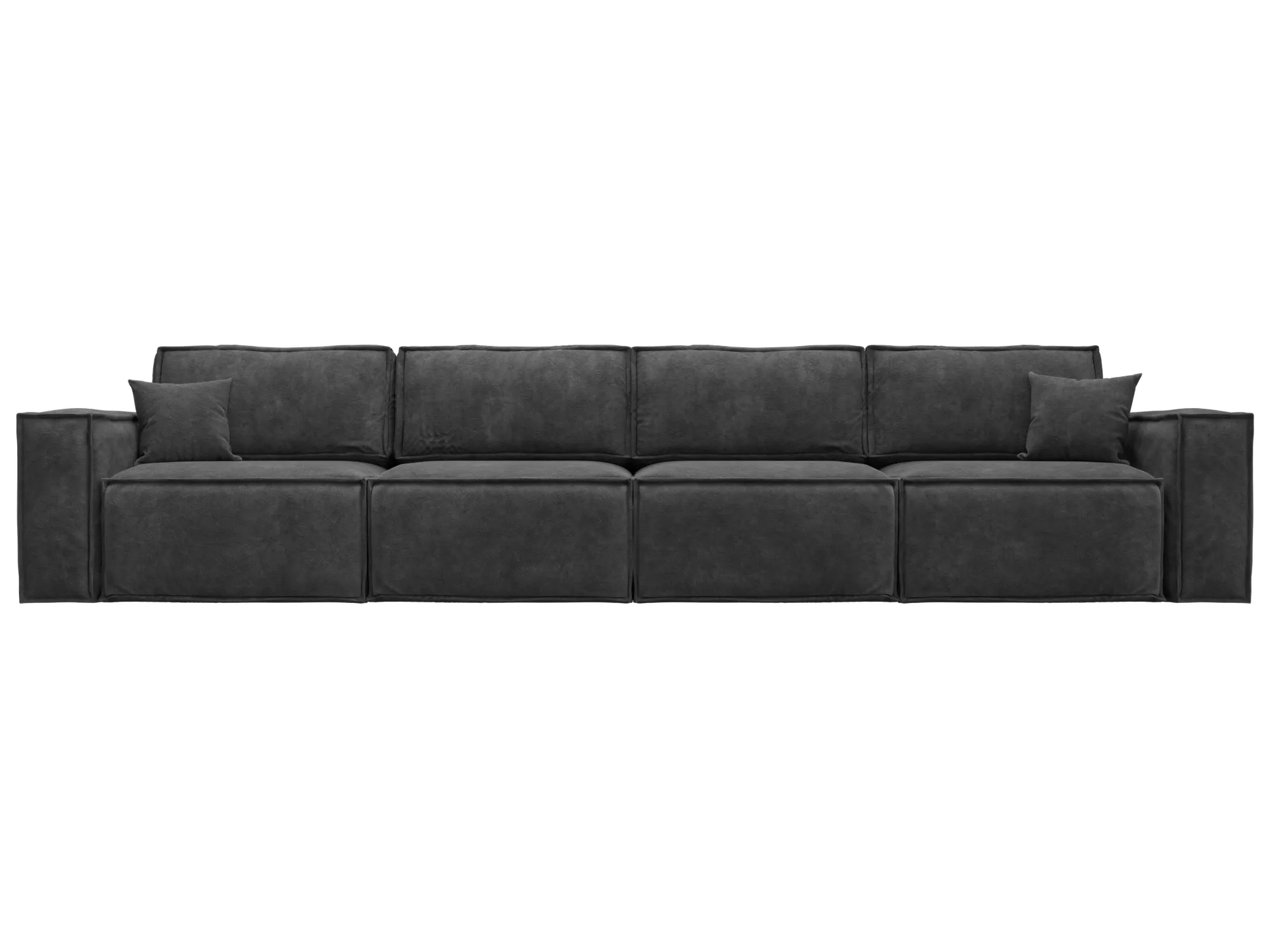 Диван прямой Лига-081 НПБ МегаЛонг ( BRUT 16 темно-серый )