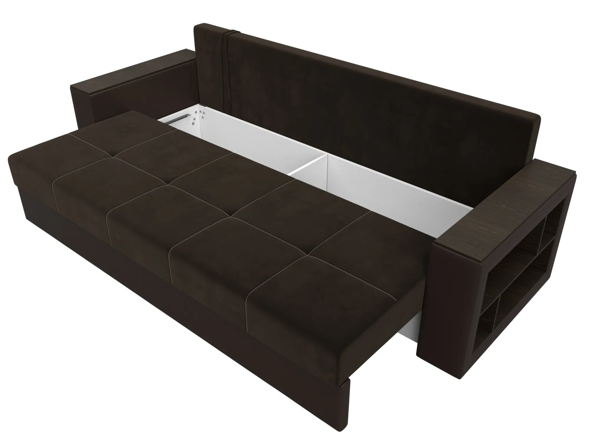 Диван прямой Дубай Лайт ( Коричневый )