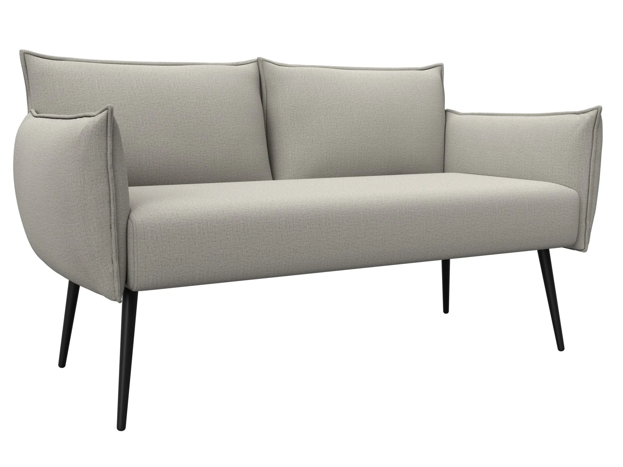 Диван прямой Лига-083 ( Амур 02 бежевый )