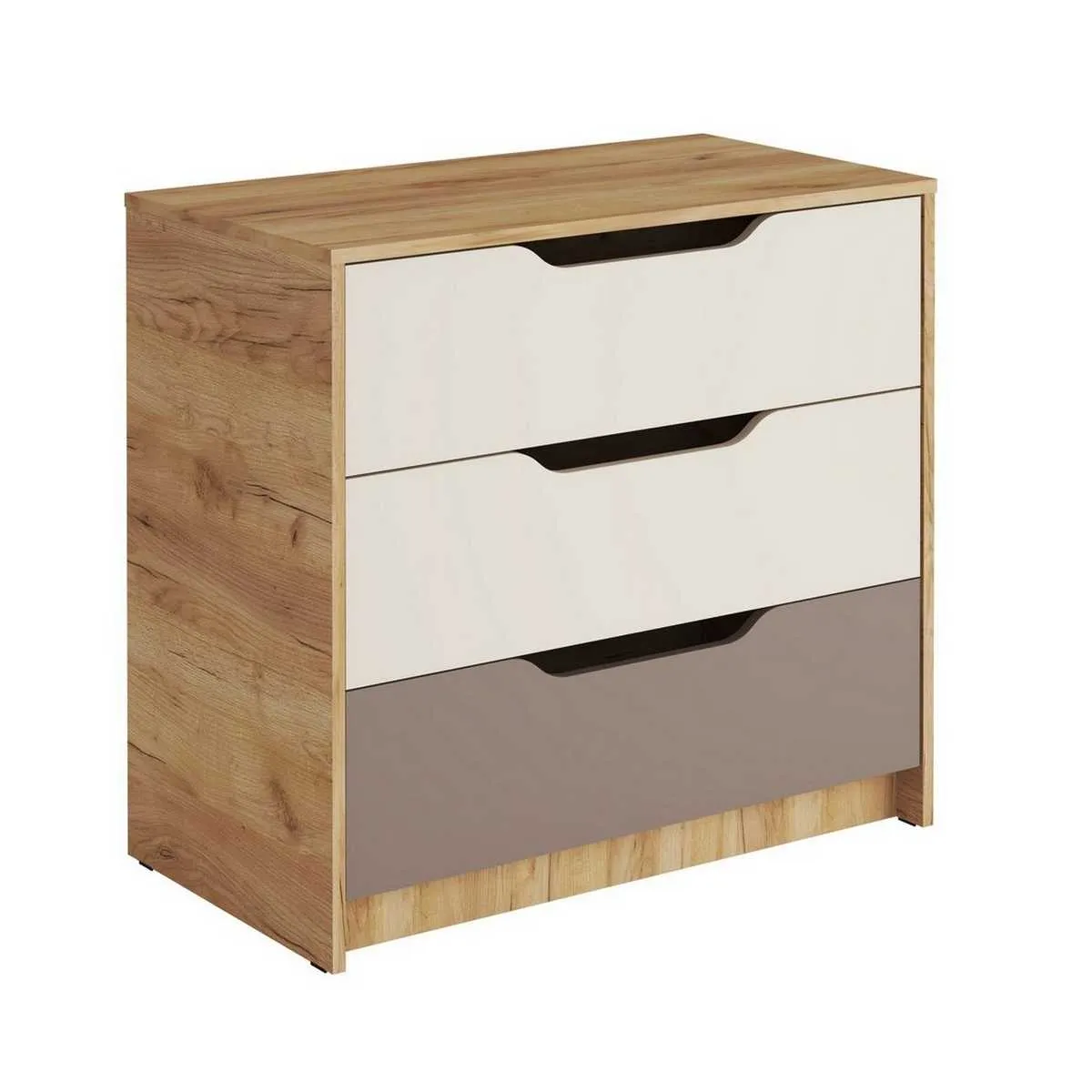 Комод  RICH  КМ-001  Миндаль-Глиняный серый