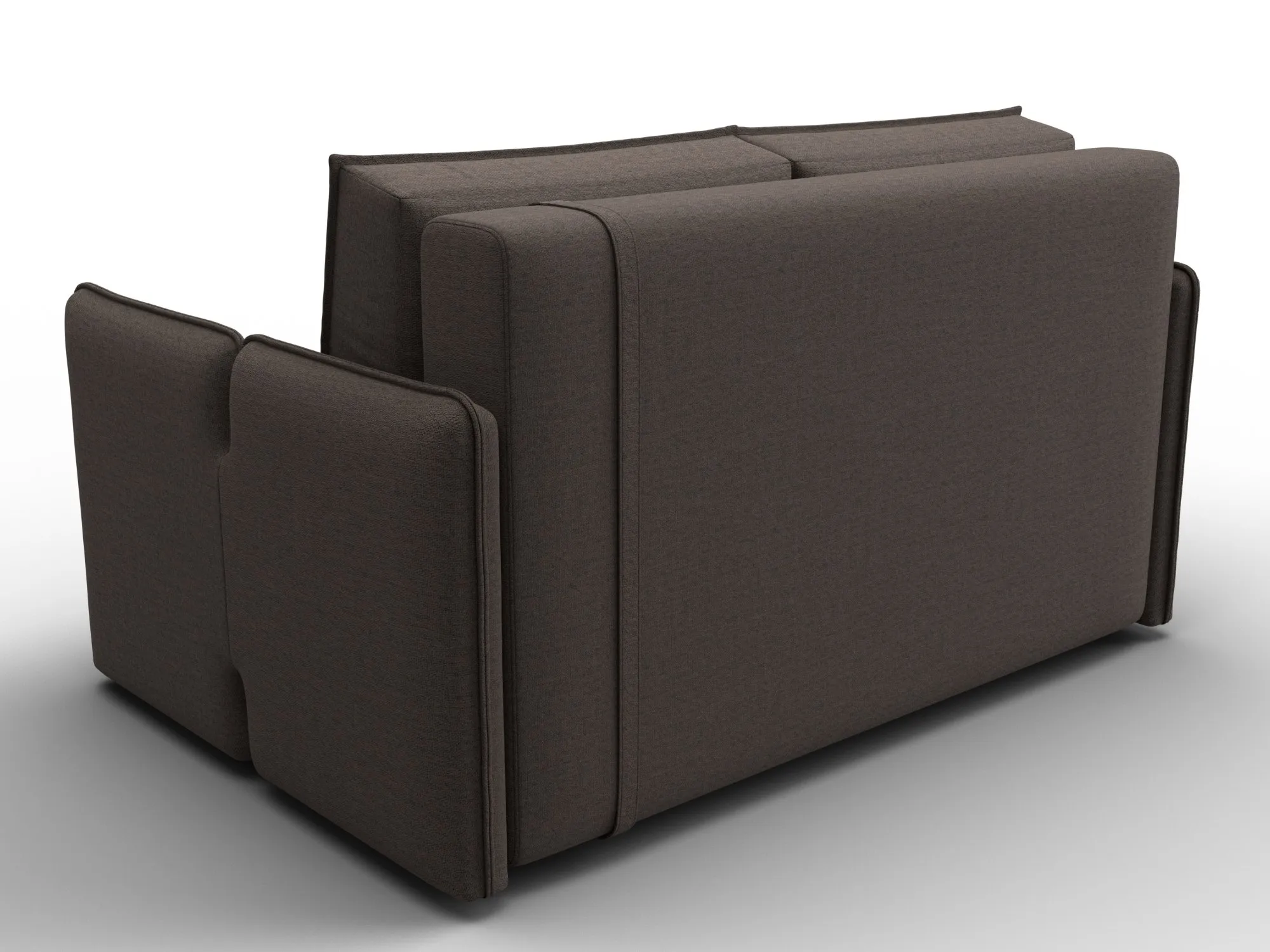 Диван прямой Лига-117 ( Амур 05 коричневый )