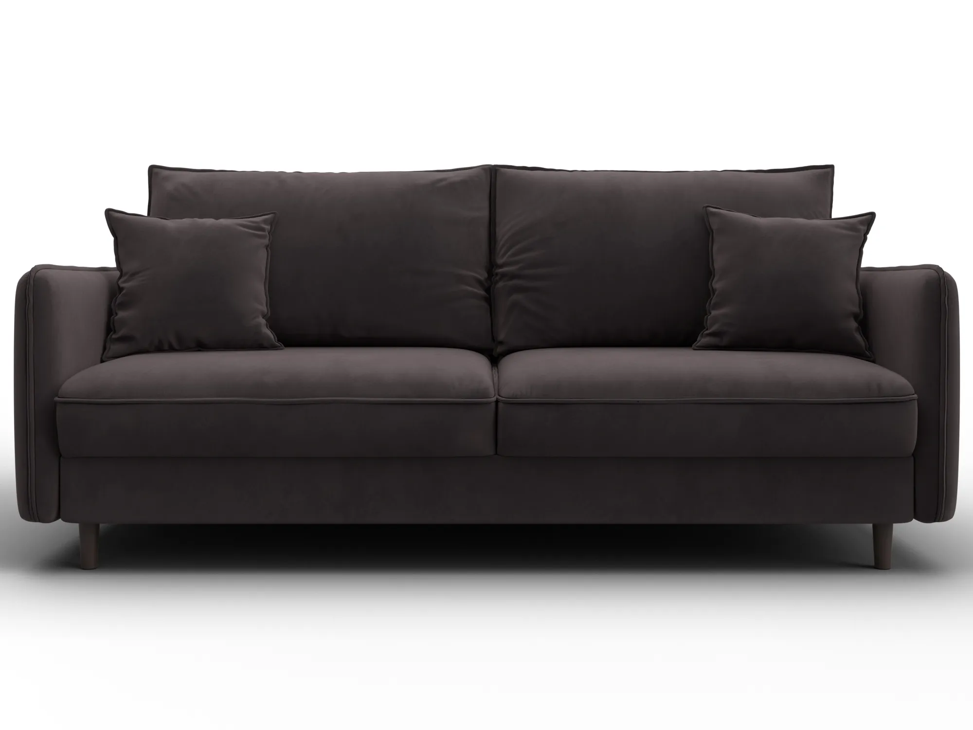 Диван прямой Лига-064 НПБ ( SEVEN 727 коричневый )