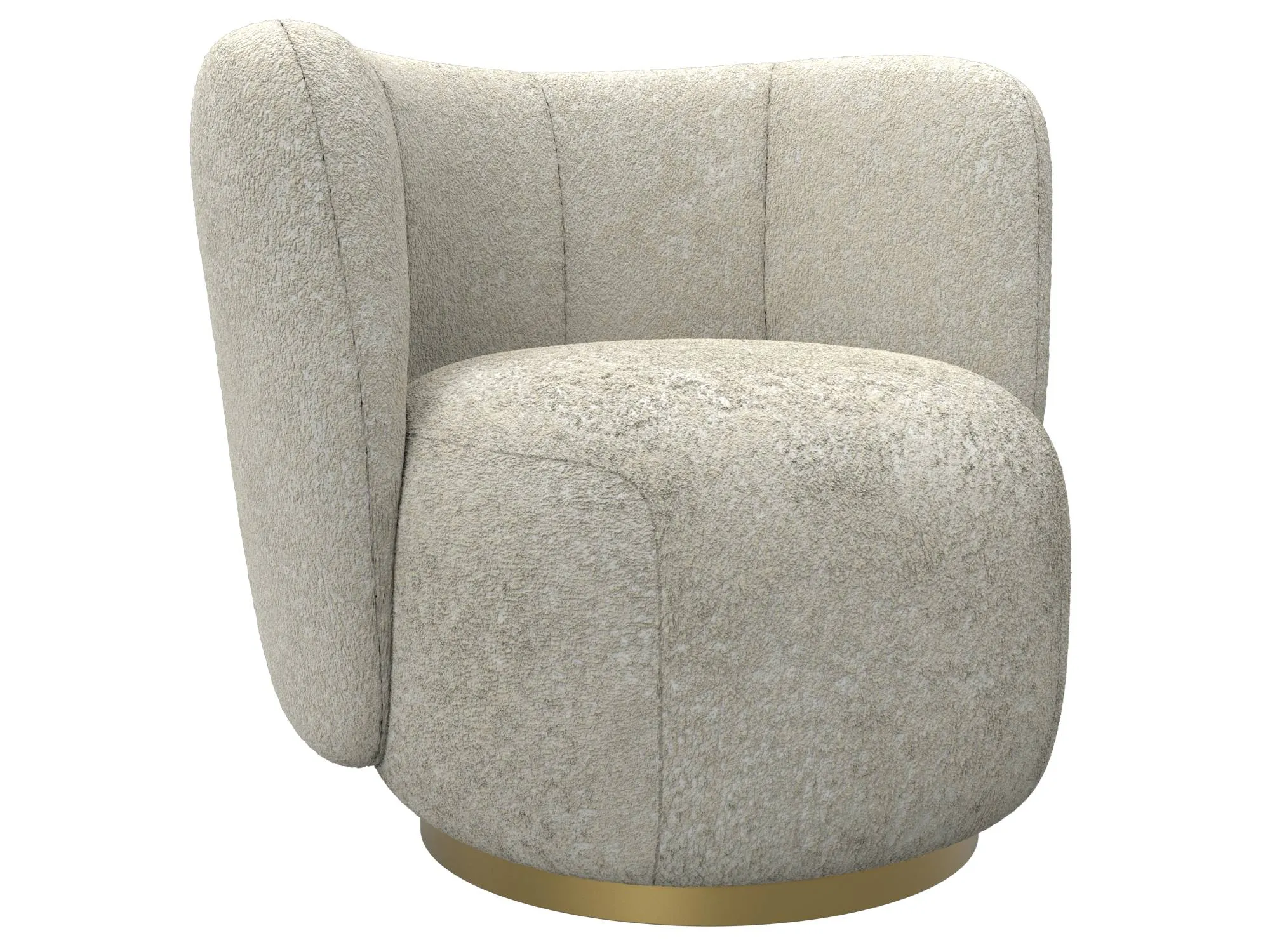 Кресло Лига-072 ( букле CAMBY 07 молочный )