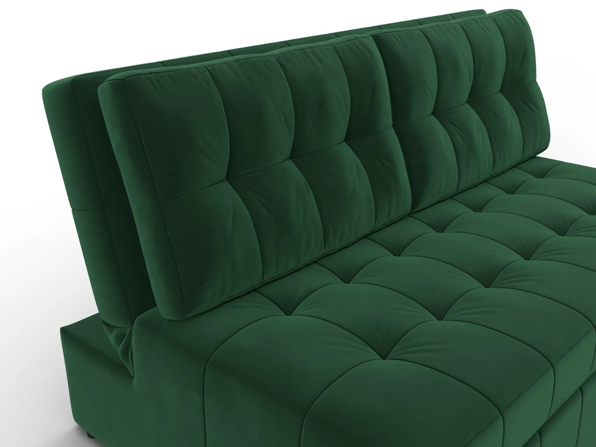 Диван прямой Лига-107 (140) ( SEVEN 626 зеленый )