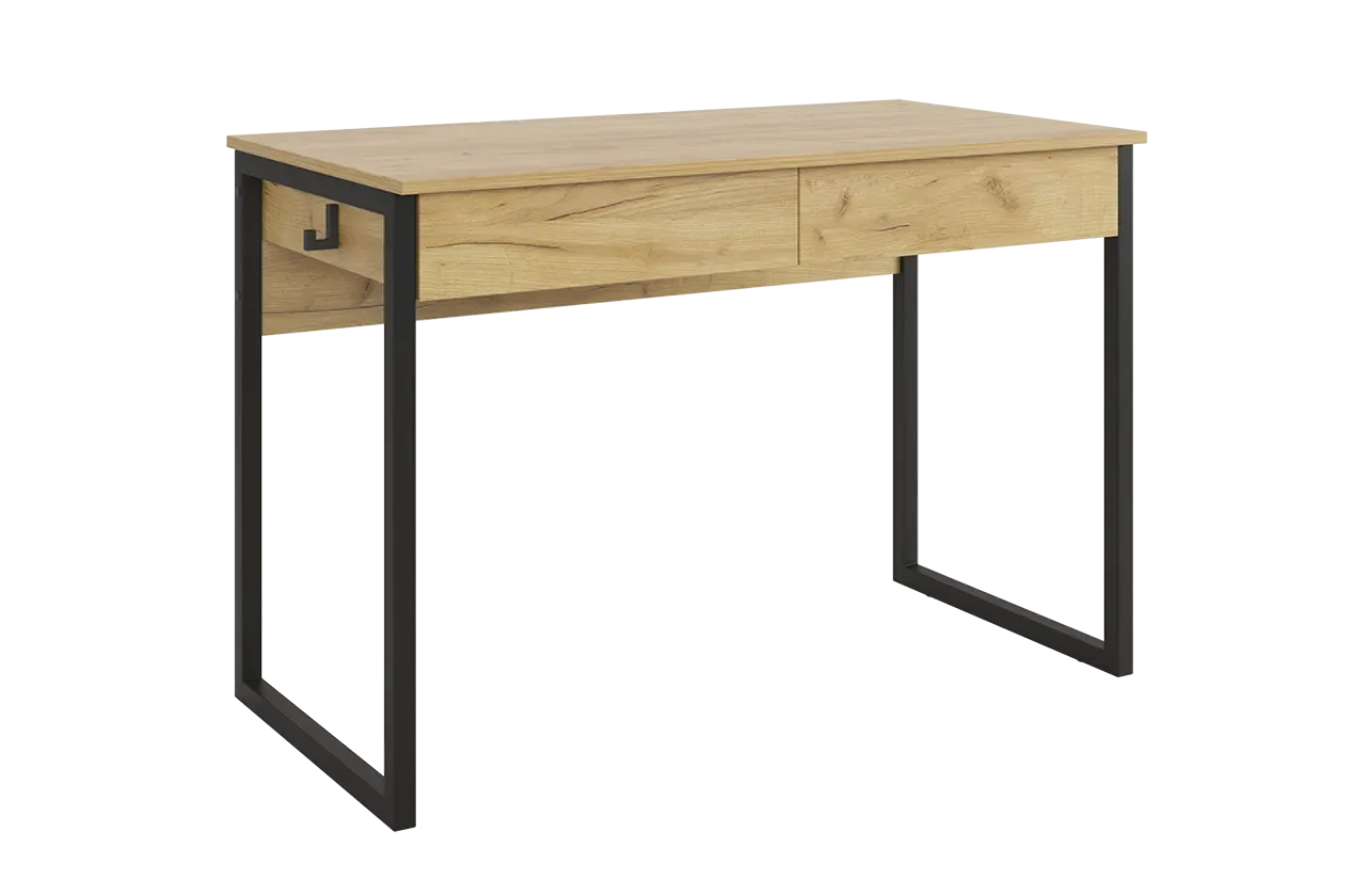 Стол Юниор дуб крафт золотой/черный муар