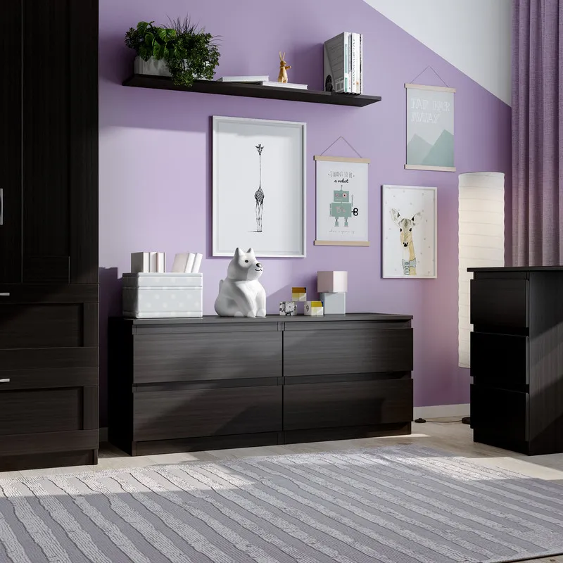 2.03.03.100.5 КАСТОР тумба 4 ящика RU Дуб Венге