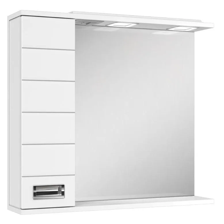 Шкаф-зеркало Cube 75 Эл. левый/правый Домино 