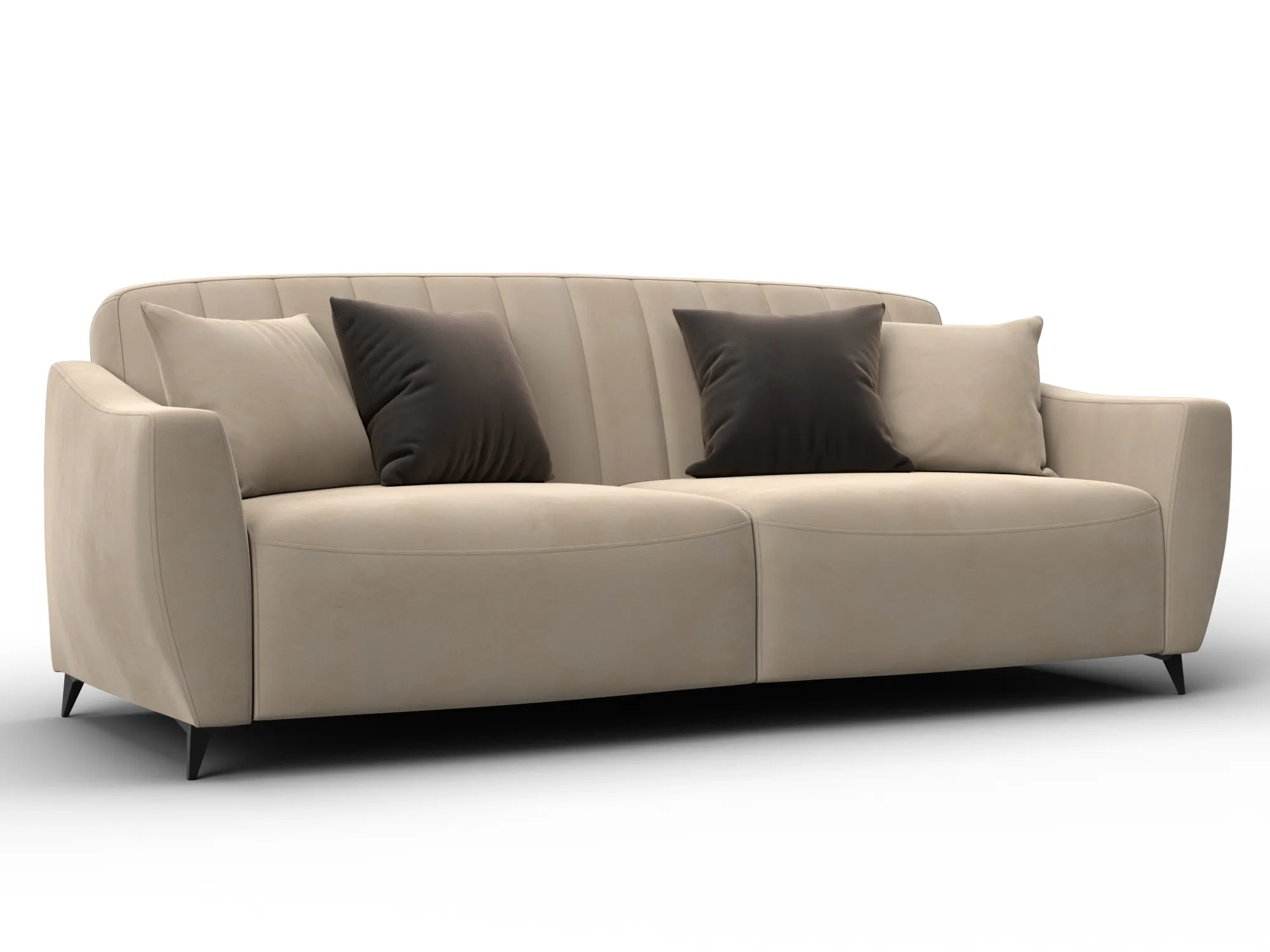 Диван-книжка Лига-095 НПБ ( SEVEN 729 бежевый )