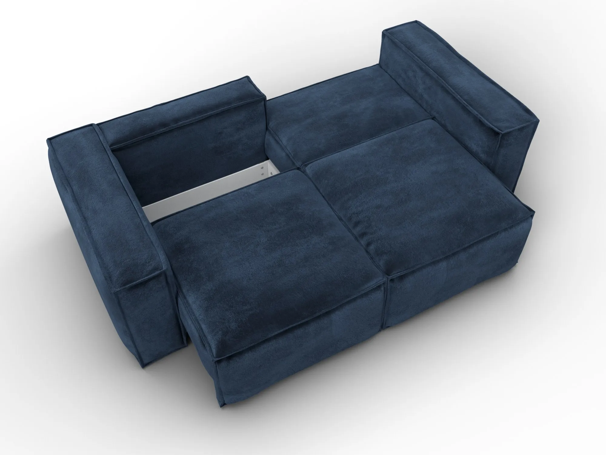 Диван прямой Лига-081 НПБ ( TOWER 13 синий )