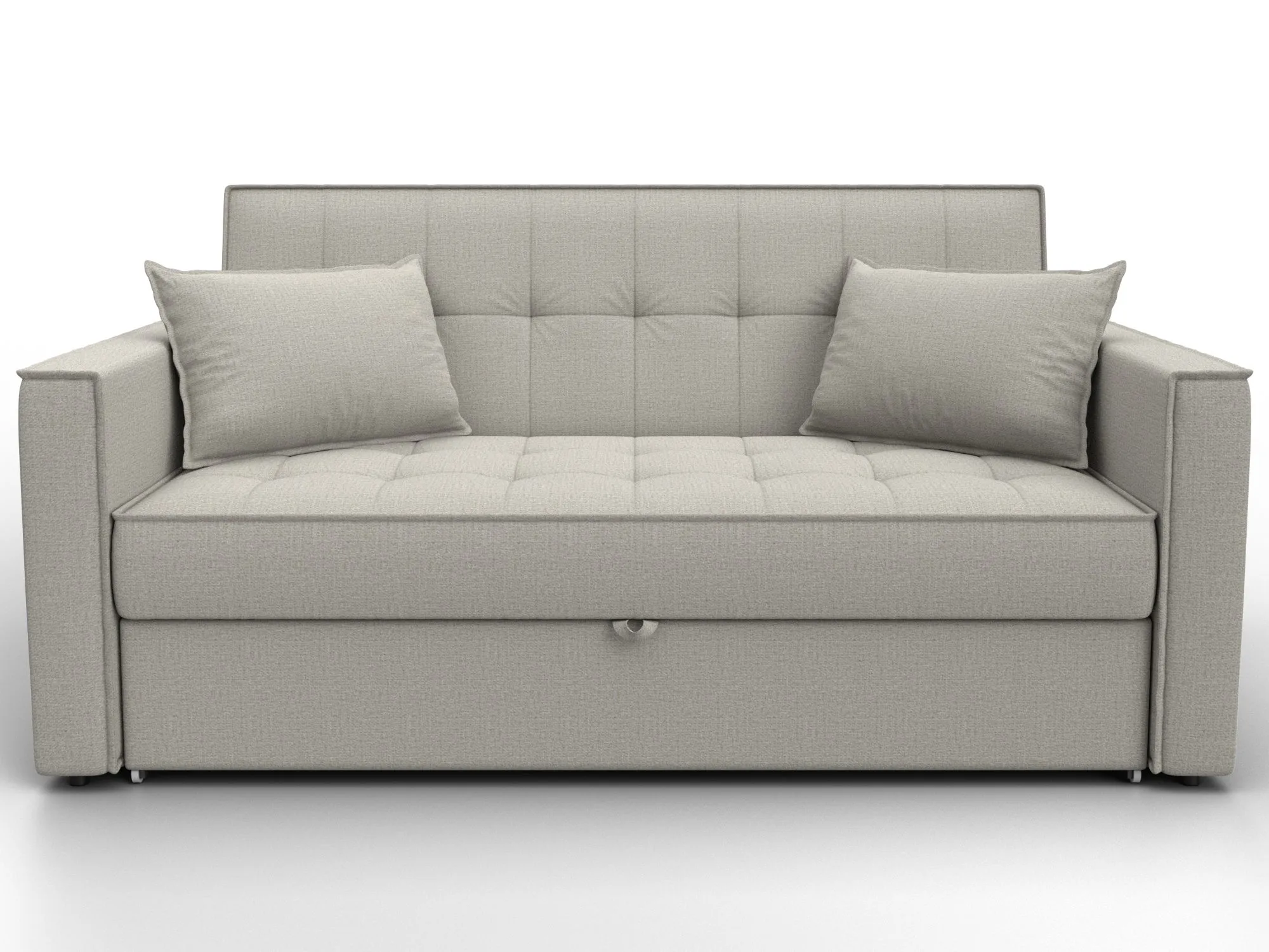 Диван прямой Лига-104 (140) ( Амур 02 бежевый )