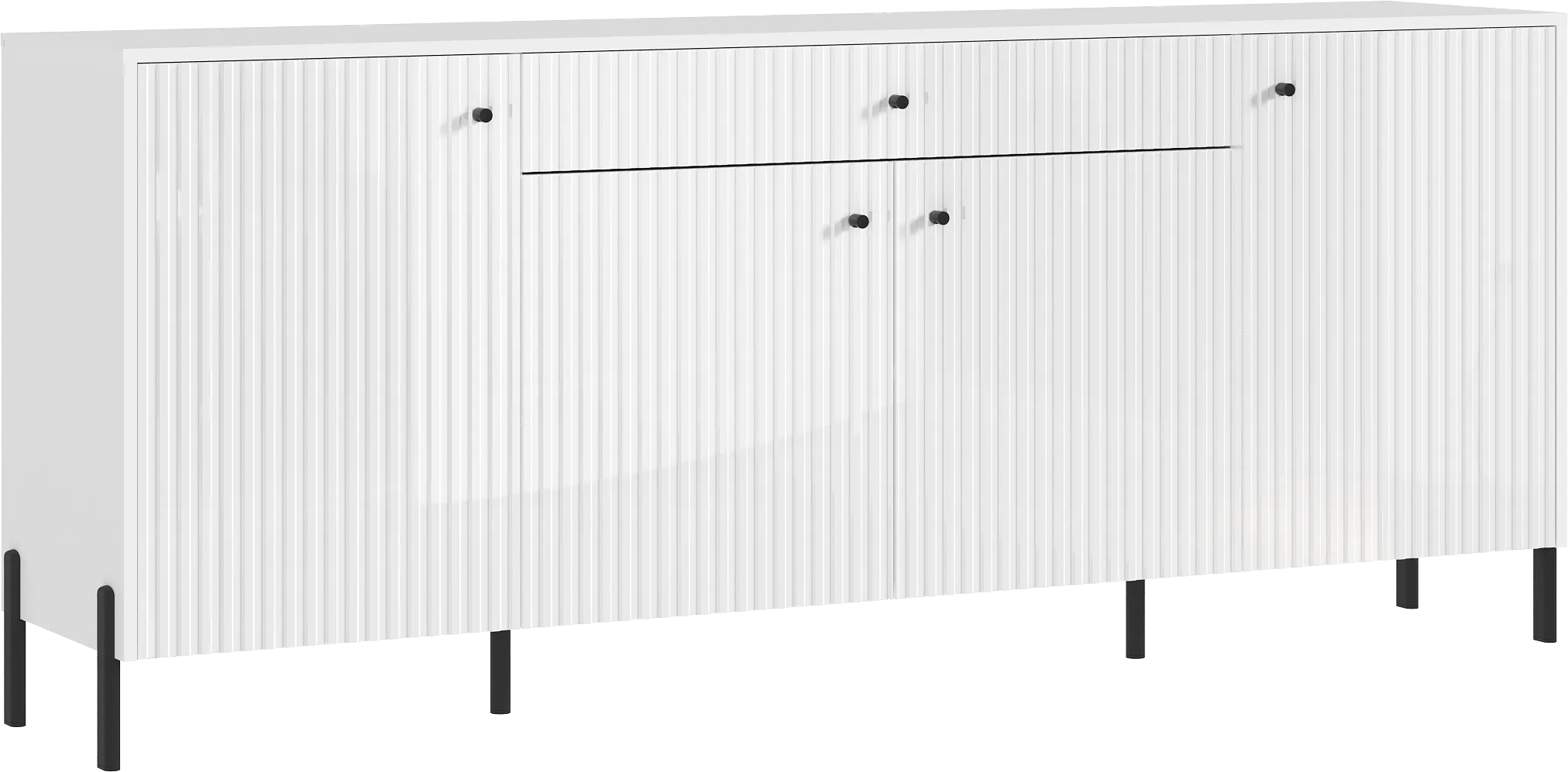 Комод Оливия (белый) ножки металл