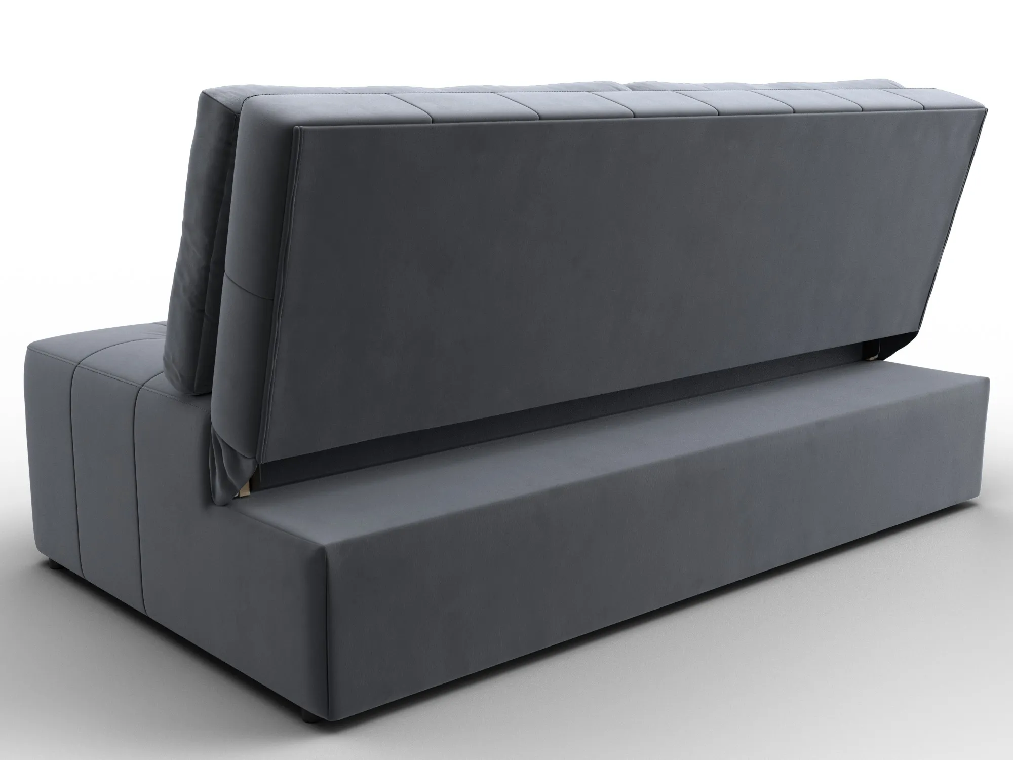 Диван прямой Лига-107 (160) ( SEVEN 17 серый )