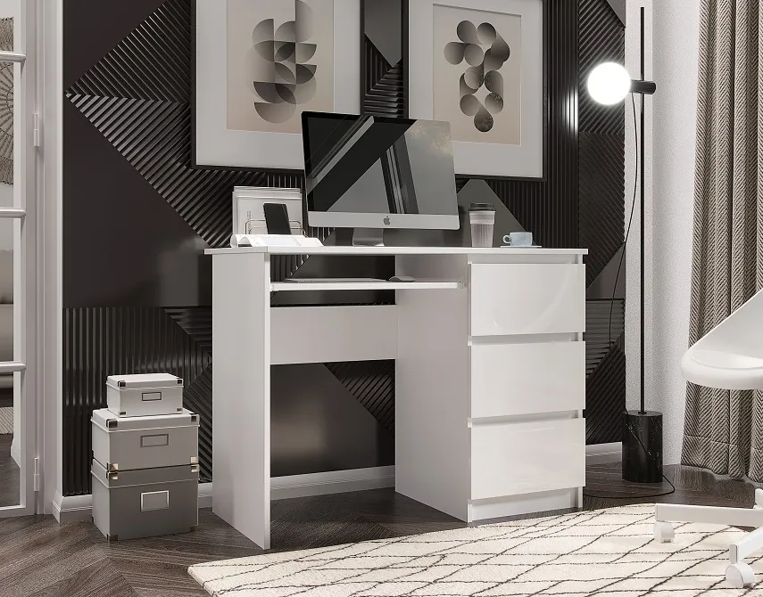 Стол компьютерный Челси (белый)