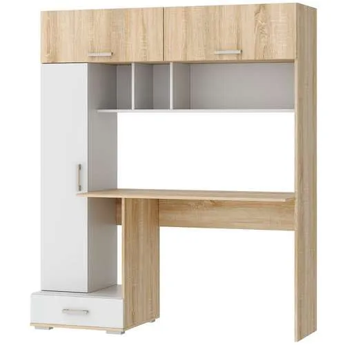 Компьютерный стол ПКС-1 сонома/белый