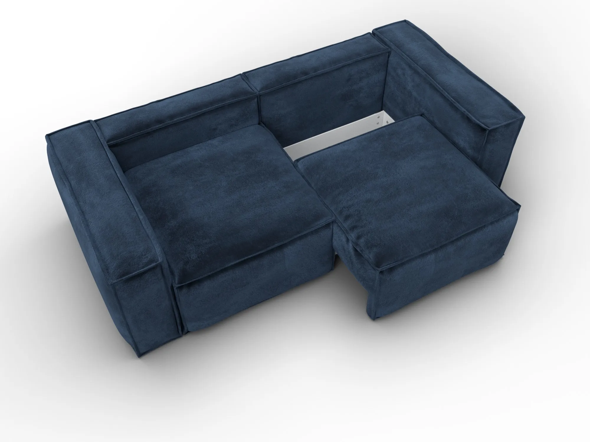 Диван прямой Лига-081 НПБ ( TOWER 13 синий )