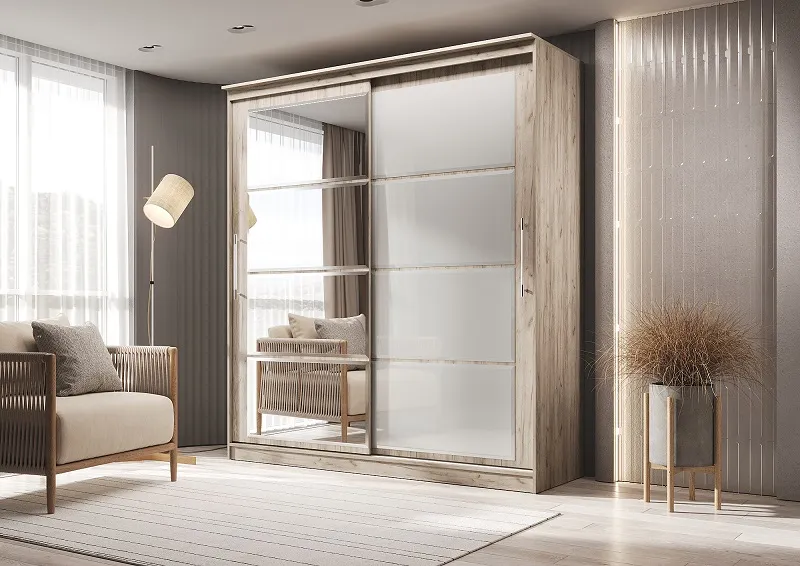 Шкаф-купе Элегант №7 Дуб крафт серый 2,0