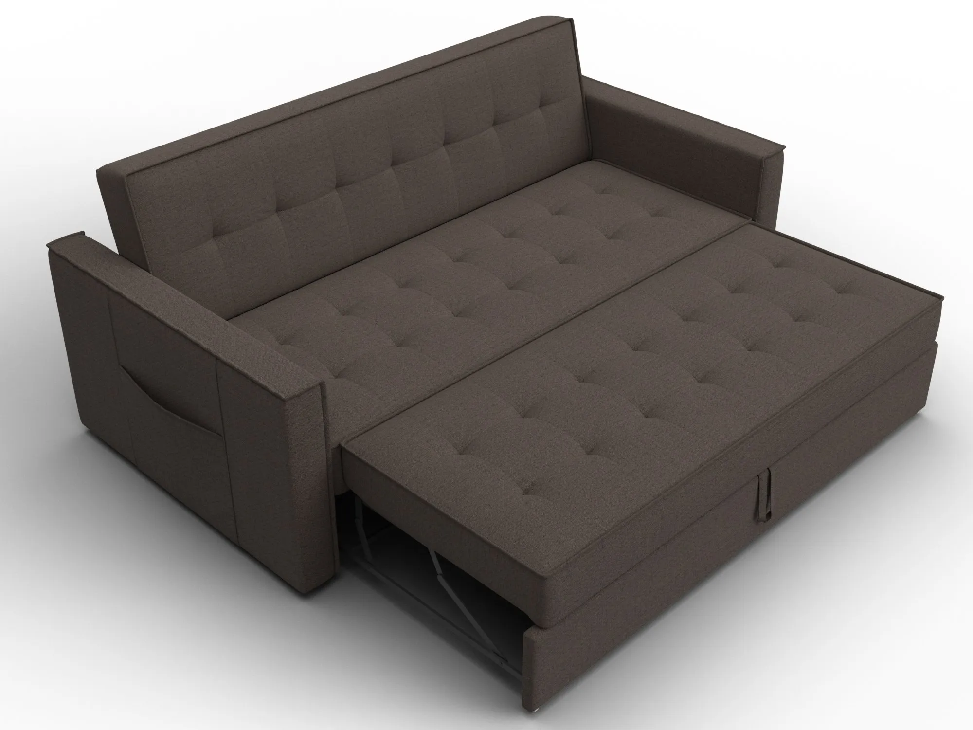 Диван прямой Лига-104 (160) ( Амур 05 коричневый )