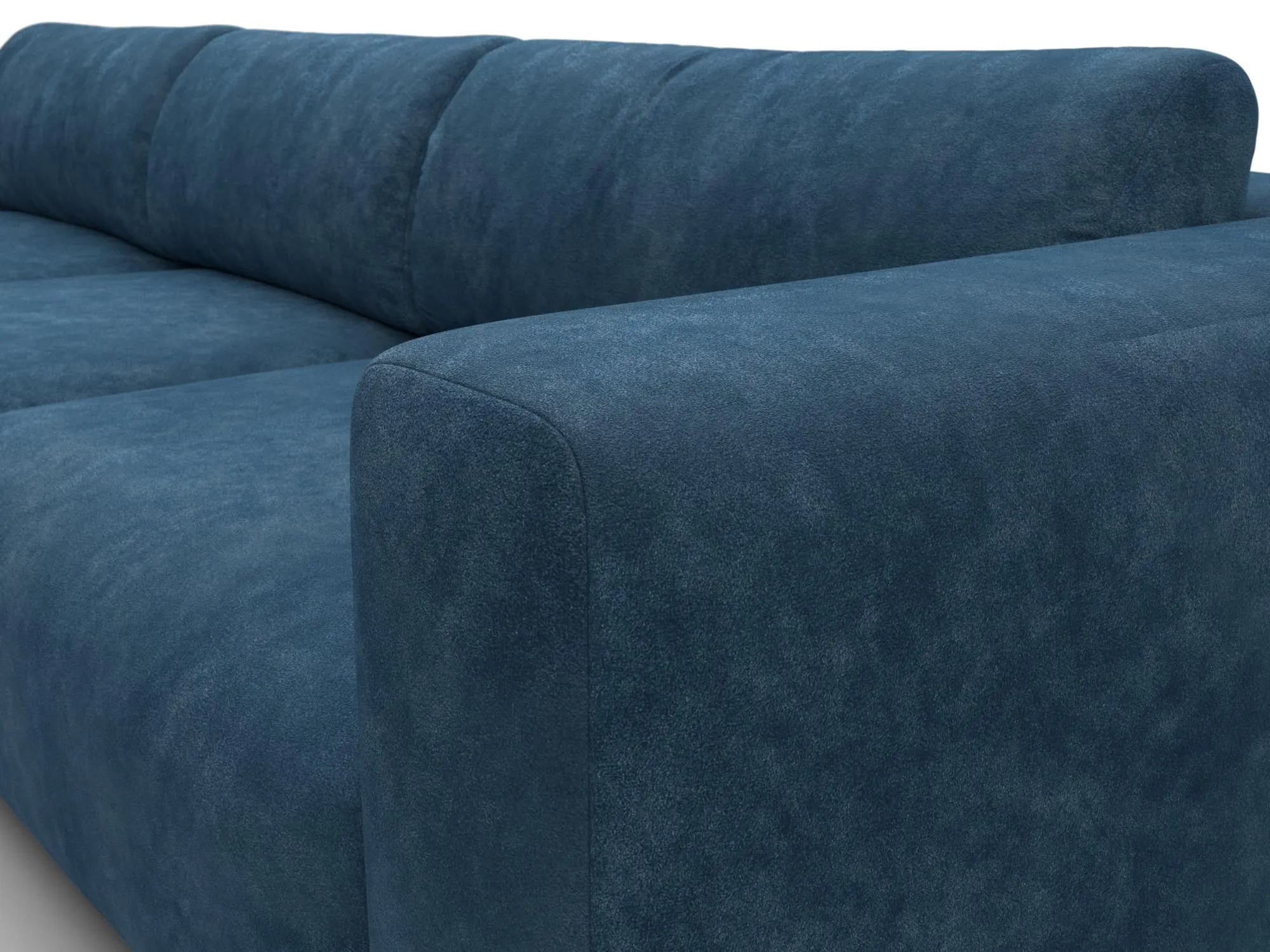 Диван угловой Лига-066 НПБ Лонг угол левый ( BRUT 11 синий )