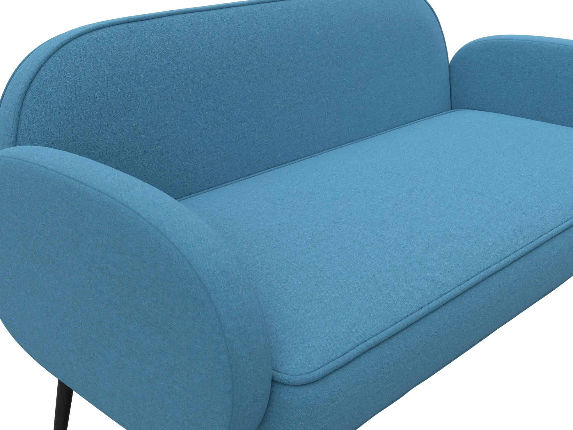 Диван прямой Лига-086 ( Амур 10 голубой )