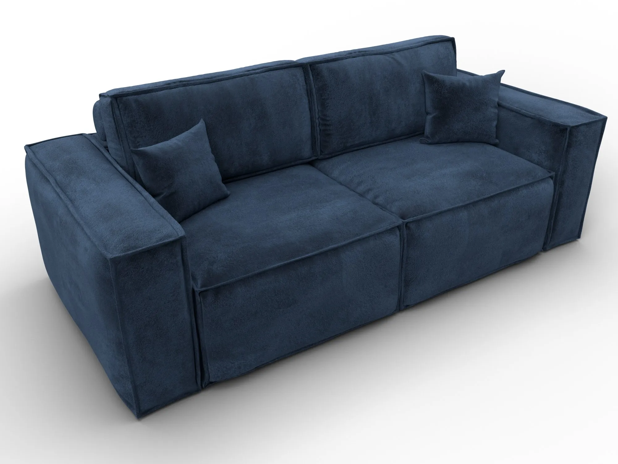 Диван прямой Лига-081 НПБ ( TOWER 13 синий )