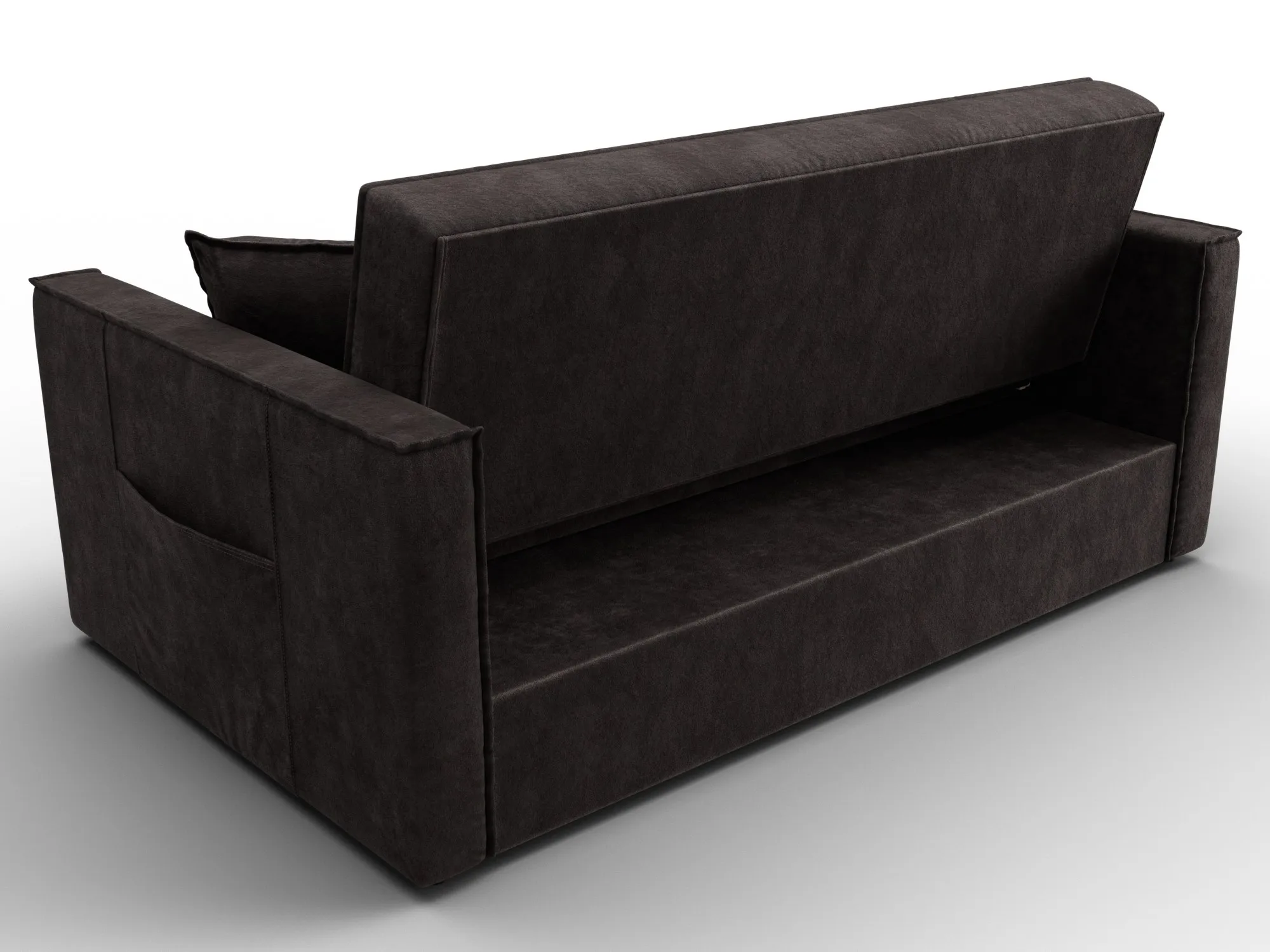 Диван прямой Лига-104 (140) ( BRUT 17 коричневый )