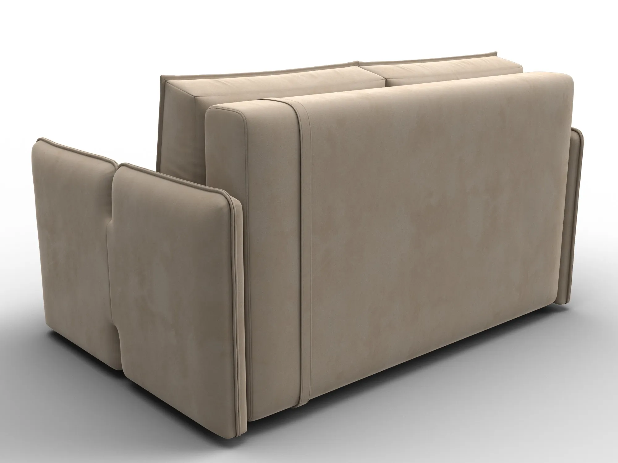 Диван прямой Лига-117 ( SEVEN 729 бежевый )