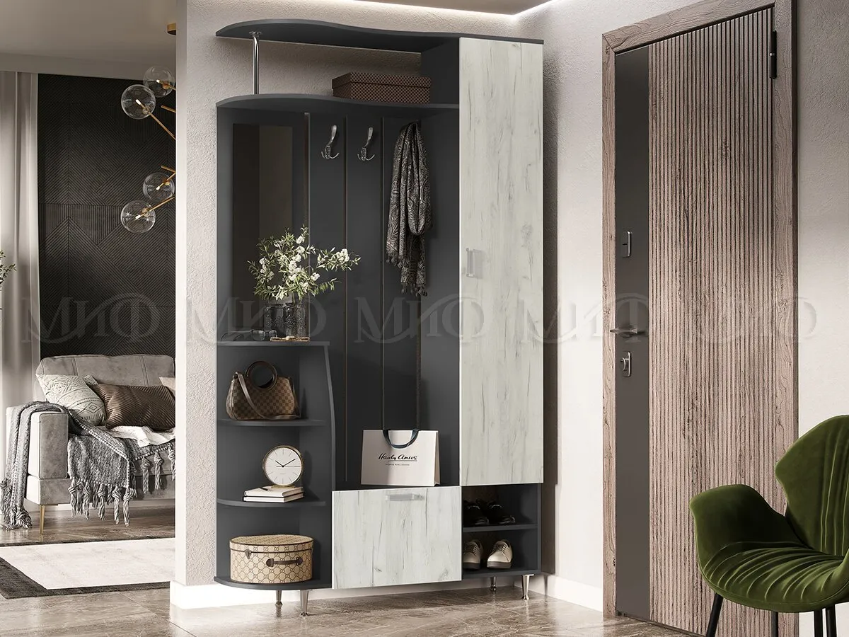 Прихожая Лика-2 (графит/крафт белый)