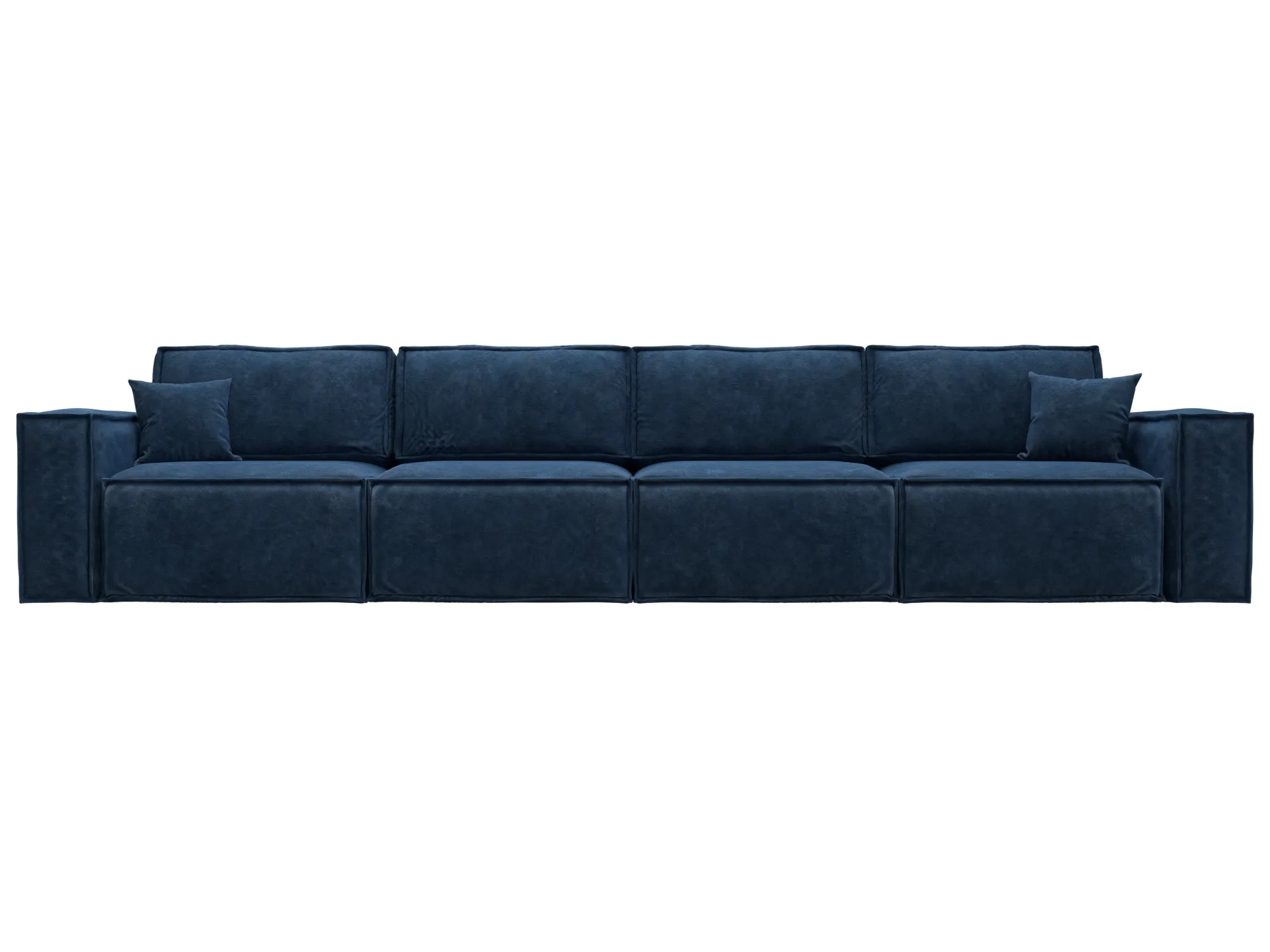 Диван прямой Лига-081 НПБ МегаЛонг ( BRUT 11 синий )