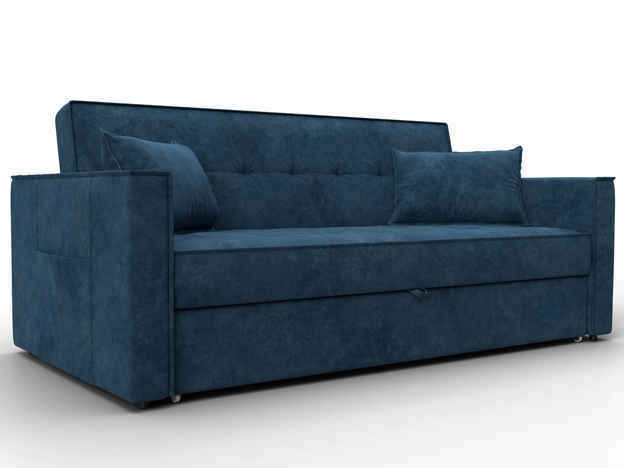 Диван прямой Лига-104 (160) ( BRUT 11 синий )