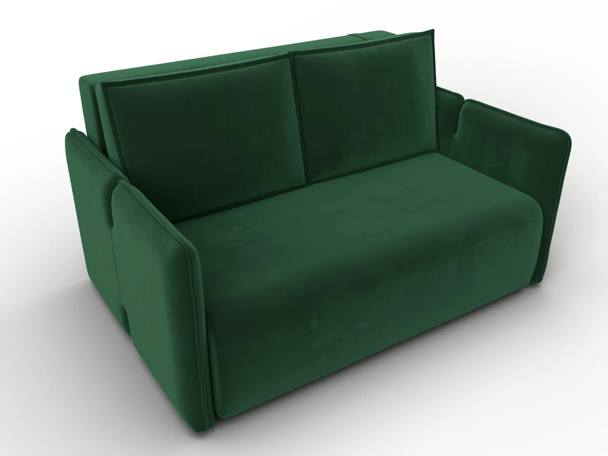 Диван прямой Лига-117 ( SEVEN 626 зеленый )