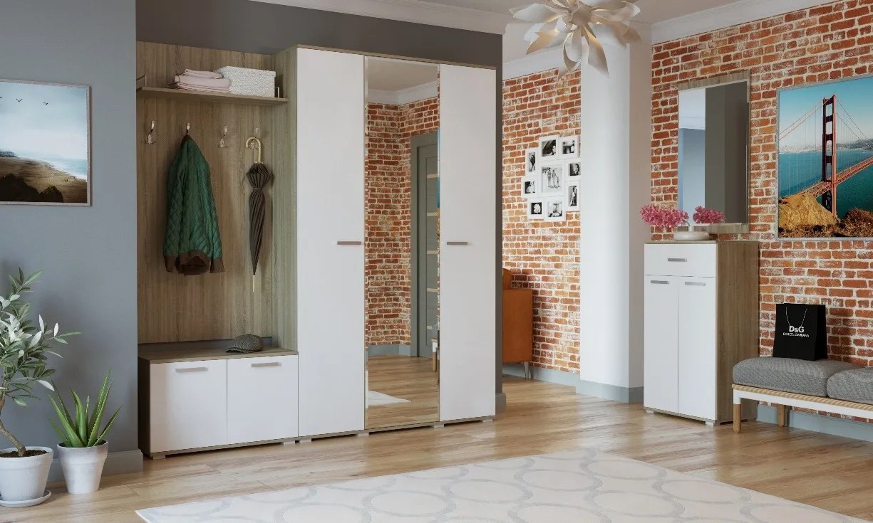 Прихожая ИТАЛИЯ композиция 1 Дуб сонома