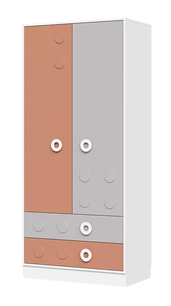 Шкаф 2-х створчатый с 2-мя ящиками Турбо ШК-02