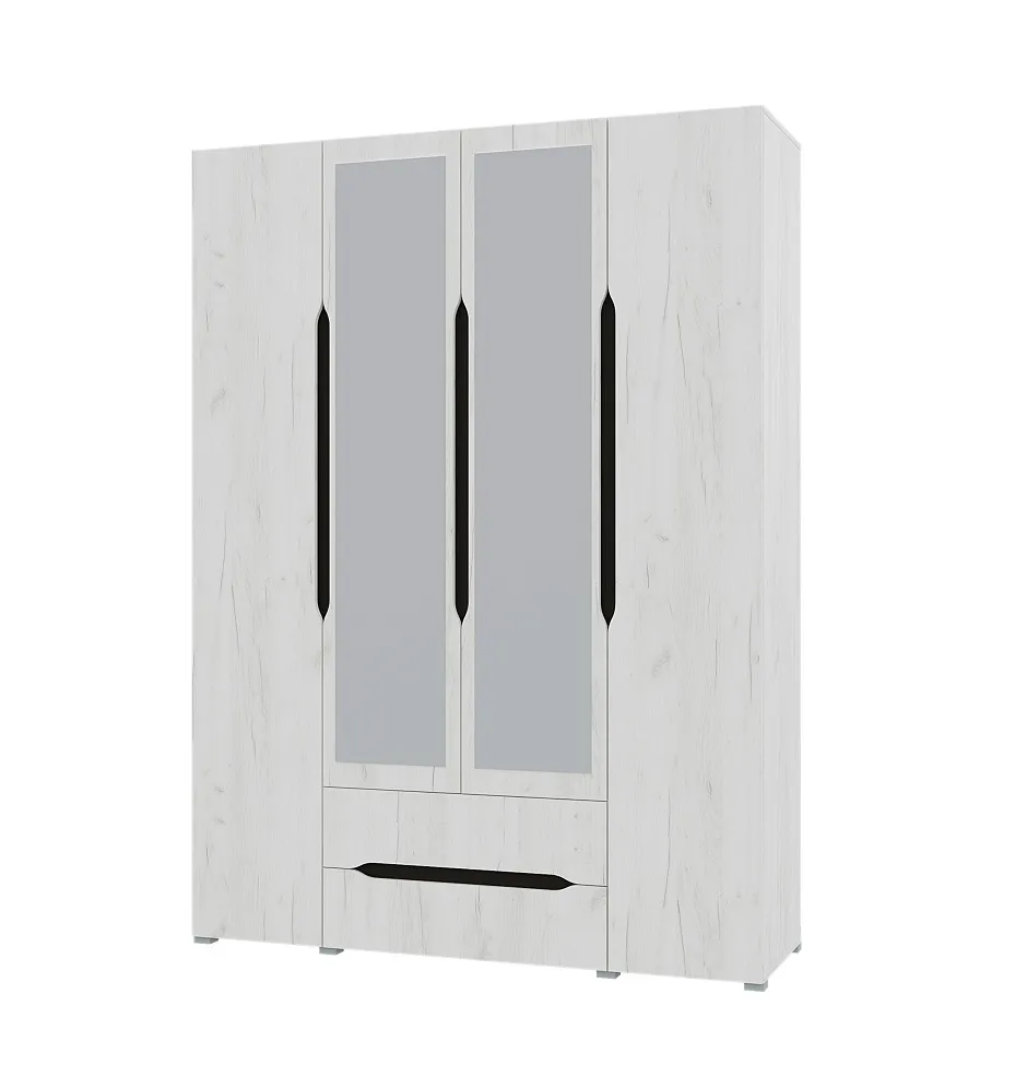 Шкаф Вега 4-х створчатый с ящиками (прованс)