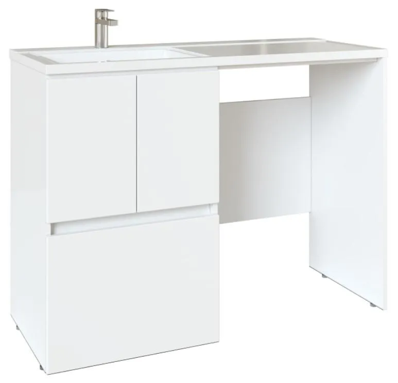 Тумба под умывальник "Космос 120" левый/правый Норма Н1 Айсберг
