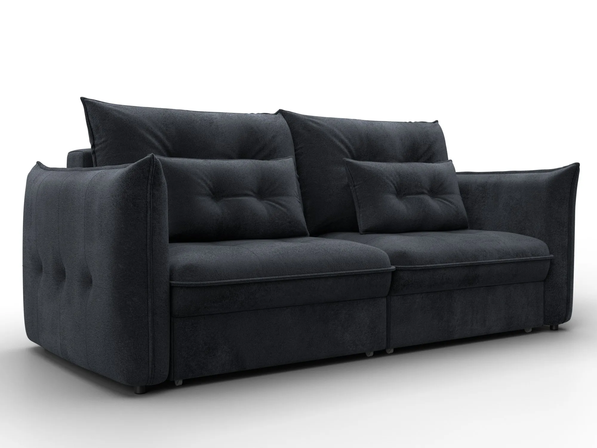 Диван прямой Лига-100 НПБ ( TOWER 11 темно-серый )