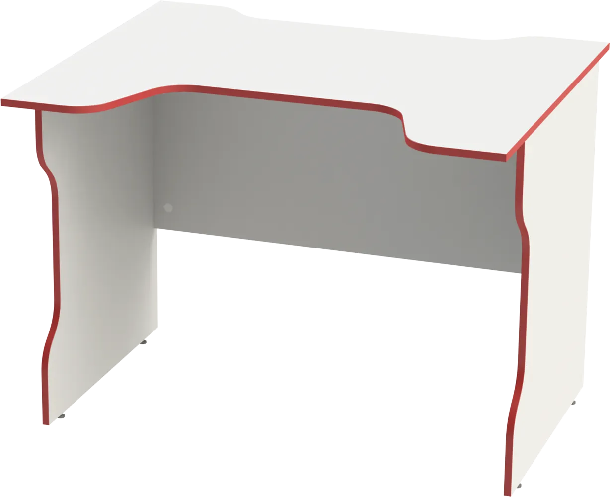 Стол компьютерный игровой ВАРДИГ K2 (белый/красный)