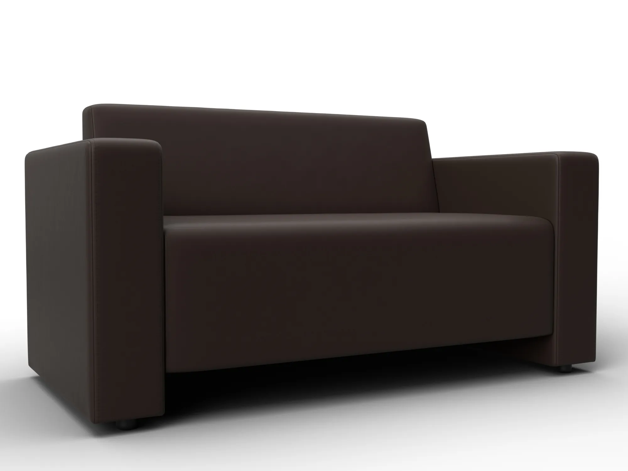 Диван прямой Лига-093 ( Коричневый )