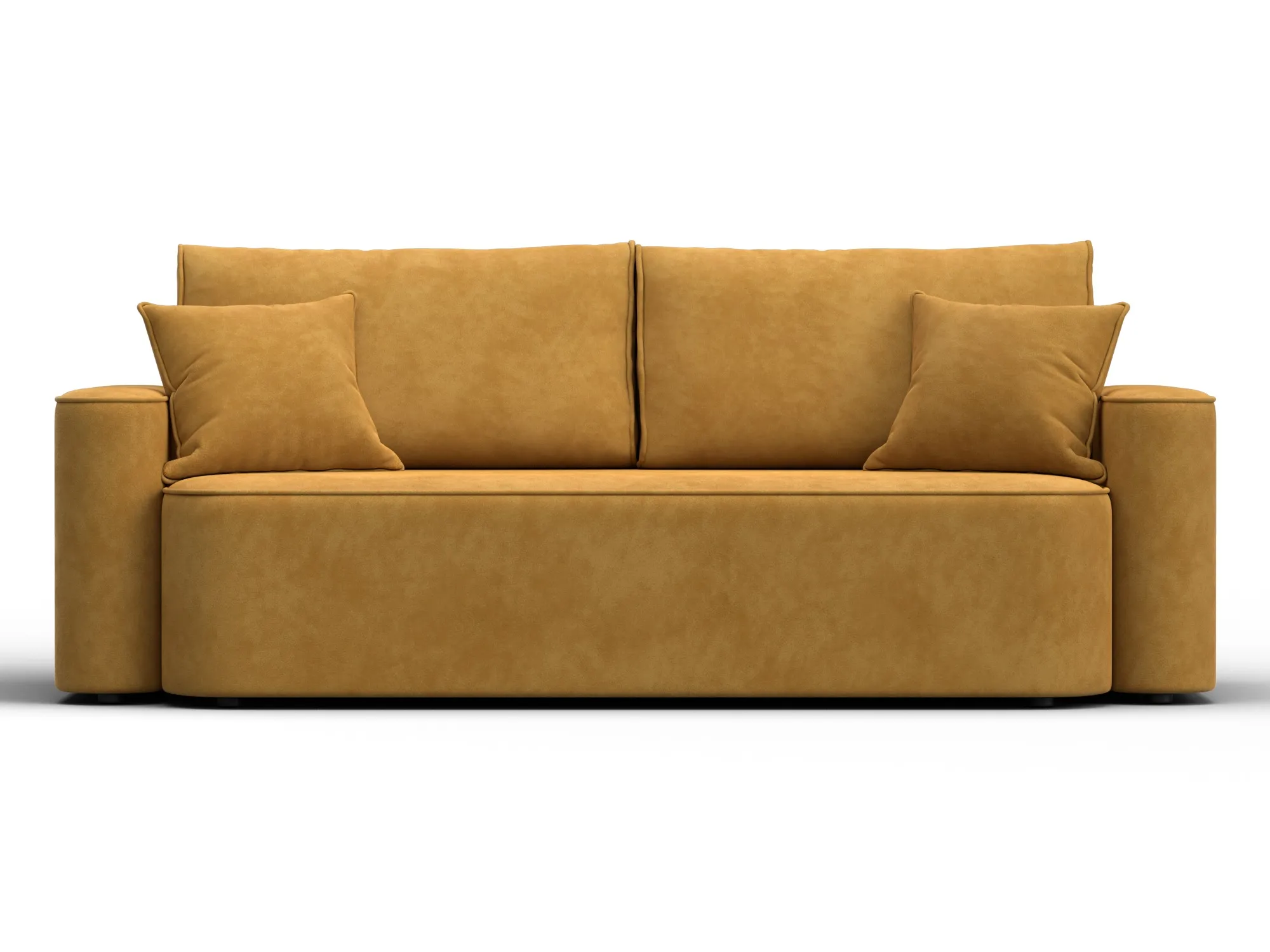 Диван прямой Лига-118 НПБ ( BRUT 10 желтый )