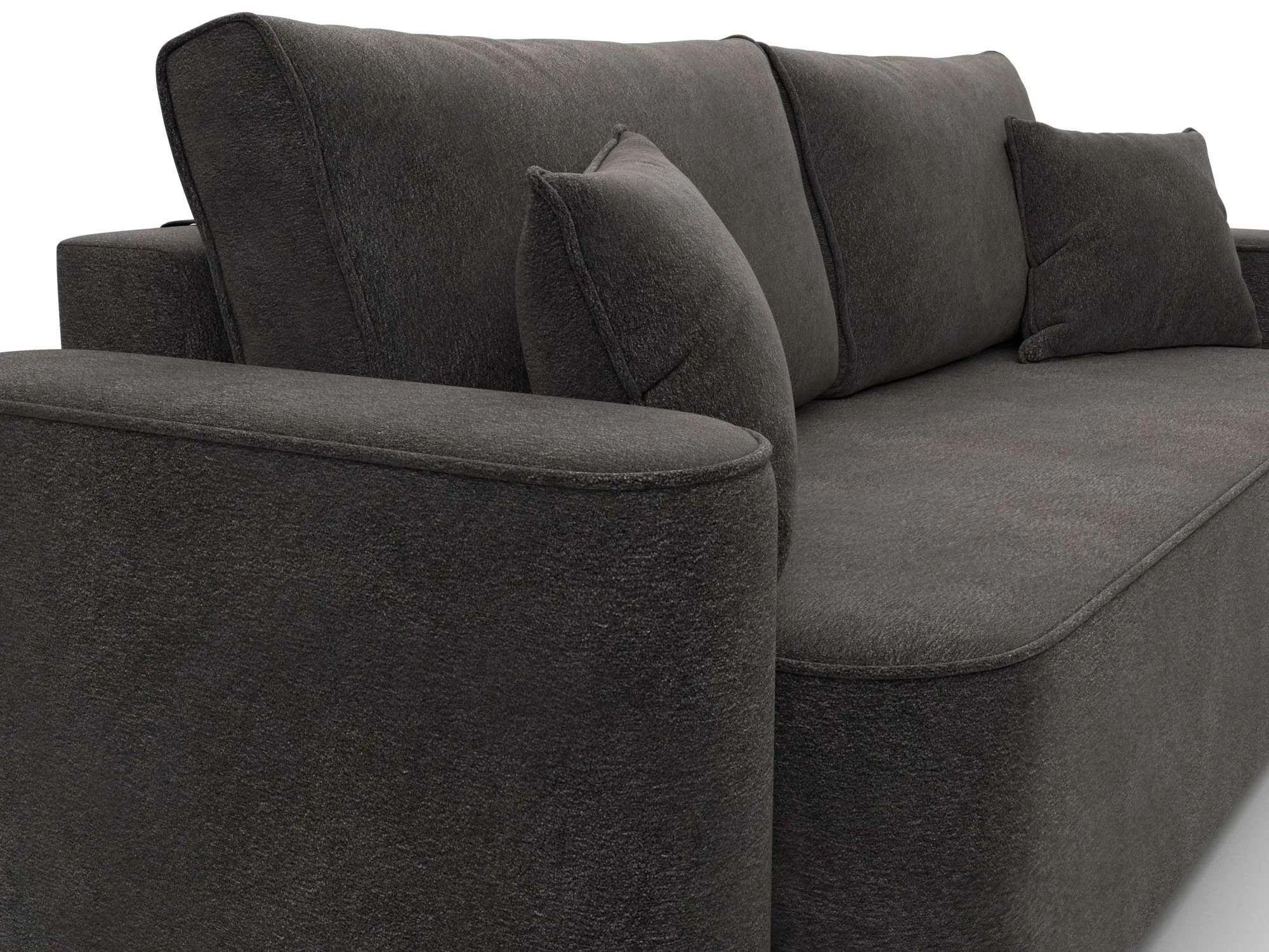 Диван прямой Лига-118 НПБ ( LAIM 10 темно-коричневый )